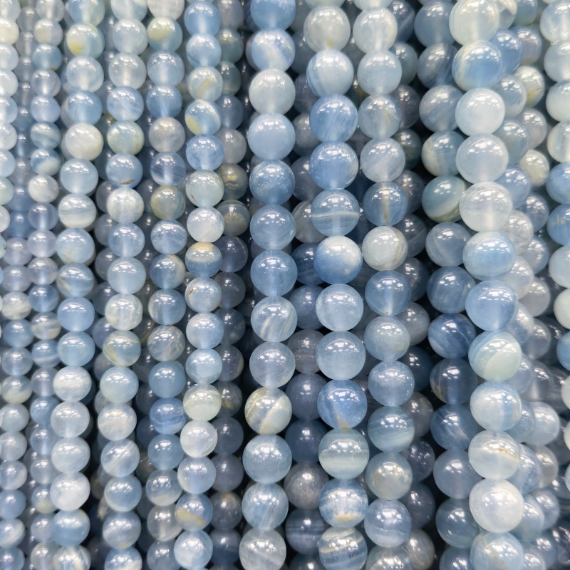 Wholesale 4MM-12MM Smooth Round Gemstone Beads Natural Crystal Loose Beads Jewelry Making for DIY Necklace Bracelet