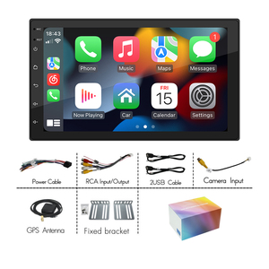 Xe Đài Phát Thanh Máy Nghe Nhạc 2 DIN <span class=keywords><strong>Android</strong></span> Tự Động Carplay Phổ 7Inch FM Video Đa Phương Tiện Máy Nghe Nhạc Sao Lưu Máy Ảnh Âm Thanh Stereo - Product Image 4
