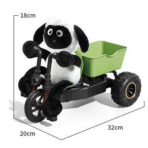 Triciclo Eléctrico de 3 Ruedas con Control de Pedal, Juguete de Animal de Dibujos Animados, Cordero Pequeño - Product Image 5