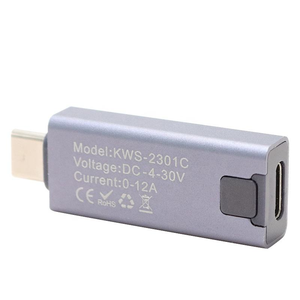 Medidor de potencia de CC con pantalla Digital, amperímetro multifunción de 4-30V, probador de carga de teléfono USB Dual tipo C, 12-24V, cargador de coche - Product Image 6