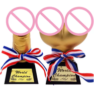 Novedad despedida de soltera Sexy fiesta pene pecho trofeo gallina noche juego juguetes para boda novia para ser fiesta decoración regalos de cumpleaños