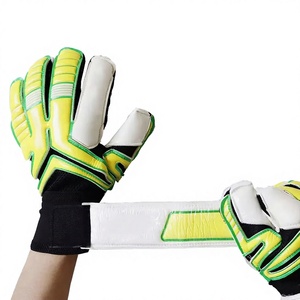 Guantes de Portero Unisex de PU con Dedos Completos, Amarillo, Verde, Negro, Palma Antideslizante, Correa de Muñeca Ajustable, Protección Transpirable para los Dedos - Product Image 3