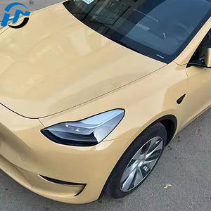 PET TPU Cast Nubes de sol amarillentas Calcomanías de coche de alto brillo Envoltura de vehículos Accesorios de lámina Pegatinas de vehículos - Product Image 1