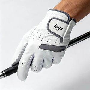 Gant de golf en cuir Cabretta à doigts entiers avec logo personnalisé, respirant, antidérapant, en peau de mouton, pour golfeur - Product Image 5