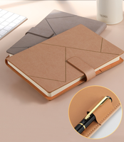 Carnet de notes en cuir Prue personnalisé-Design élégant-Agenda quotidien-Carnet de bureau créatif avec logo personnalisable
