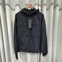 Blouson Bomber Unisexe en Nylon Style Ins, Fonctionnel, Automne, Long, Streetwear, à Capuche, Fermeture Éclair, Extérieur, Taille Européenne