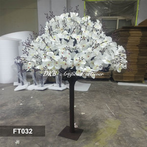 Árbol de Flores Artificial para Mesa de Boda, Centro de Mesa con Árbol de Flores de Cerezo, Decoración con Árbol de Orquídeas Blancas para Eventos y Fiestas - Product Image 2
