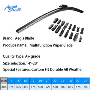 ที่ปัดน้ำฝนแบบไร้กรอบอเนกประสงค์ระดับพรีเมียม ทนต่อการสึกหรอ ป้องกันการกระแทก พร้อมอะแดปเตอร์ <span class=keywords><strong>16</strong></span> ชิ้น ทนทานทุกสภาพอากาศ สำหรับรถยนต์และรถ SUV - Product Image 2