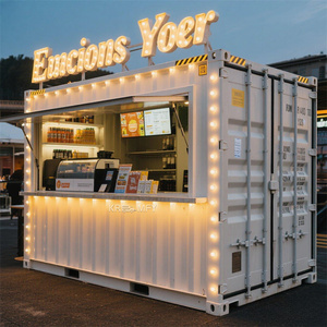 Camion de nourriture mobile préfabriqué de 20 pieds pour la maison, kiosque à café, stand, conception de conteneur, bar, restaurant, 2025 - Product Image 5