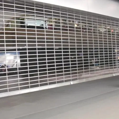 High Quality Automatic Windproof Roller Crystal Shutter Door for Sale PVC Plastic Graphic Design Commercial Modern Folding