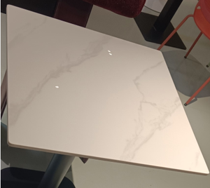 Tables de restaurant commerciales, plateau en bois, table de salle à manger robuste avec base en métal pour café, restaurant, hôtel, prix DDP USA - Product Image 5