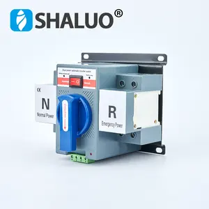 63a 2P ATS Generator Parts Circuit Breaker Dual Power Changeover Manual Automatic Transfer Switch