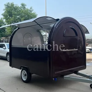 Chariot de nourriture mobile de petite taille certifié CE, chariot de nourriture de rue personnalisé pour les hot-dogs, les chips, les chocolats et les beignets - Product Image 1
