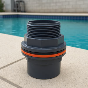 Conector <span class=keywords><strong>de</strong></span> Tanque <span class=keywords><strong>de</strong></span> PVC/UPVC con Certificación Greentech ISO9001 CE |   Conector Roscado Macho-Hembra para Panel |   Conector <span class=keywords><strong>de</strong></span> Tubería para Tanque <span class=keywords><strong>de</strong></span> Agua - Product Image 2