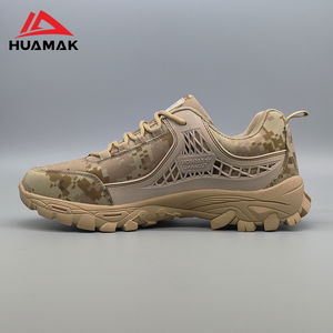 Huamak รองเท้าบูทยุทธวิธีข้อต่ำสำหรับผู้ชายรองเท้าฝึกกลางแจ้งสำหรับเดินป่าตั้งแคมป์ - Product Image 3