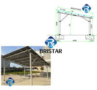 Structure de carport solaire étanche en aluminium pour 1/2/3/4 voitures, système de montage solaire pour parking résidentiel