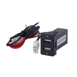 ABILKEEN 4.2A двойная USB-розетка Самая продаваемая продукция удлинитель 12 В 24 В двойное автомобильное зарядное устройство с цифровым вольтметром - Product Image 4