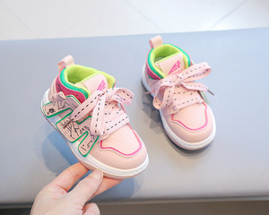 Chaussures de sport pour garçons, chaussures décontractées montantes pour garçons, chaussures de mode pour filles, chaussures pour bébés à semelle souple rouge - Product Image 4