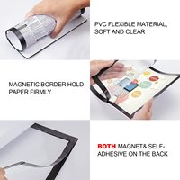 Porte-documents magnétique en PVC durable