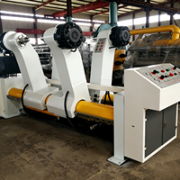 Support de déroulage hydraulique sans arbre pour rouleaux de papier, carton ondulé et machines de fabrication de cartons