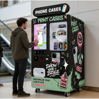 Distributeur automatique de coques de téléphone portable avec impression, livraison à domicile disponible, idéal pour les écoles et les magasins de cadeaux