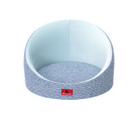 Lit pour chat ovale de luxe en mousse à mémoire de forme, orthopédique, avec logo personnalisé disponible en gros (OEM)