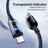 Kabel Pengisian Cepat USB Type-C 240W 6A untuk Kamera, Komputer, Ponsel & Power Bank - Bahan Nylon, Pengisian Cepat, Transfer Data