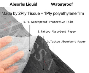 MASSA 125pz/sacchetto Tappetino Monouso Pieghevole a 3 Strati per Unghie/Tatuaggi, Tovaglietta Impermeabile per Manicure e Cura delle Unghie - Product Image 2