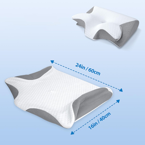 Nueva Funda de Almohada Cervical y Almohada para el Cuello 2 en 1, Ergonómica y Extraíble, para Alivio del Dolor, con Espuma Viscoelástica - Product Image 6