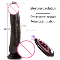 LIEBE Realistische weibliche Masturbation Vibrierender Dildo Flüssiges Silikon Fernbedienung Sexspielzeug für Frauen