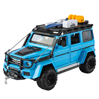 Voiture miniature 1/24, modèle de voiture à tirer en arrière, jouets de voiture en métal, Mercedes-Benz G550 4x4², voiture miniature en métal