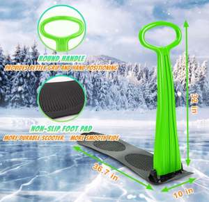 Jouets d'hiver en plein air multicolores scooter des neiges pliable avec poignée accessoires de snowboard durables - Product Image 2