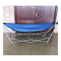 Hamac pliant d'extérieur et d'intérieur avec support, capacité de charge de 200 kg, en tissu, balançoire de camping facile à monter