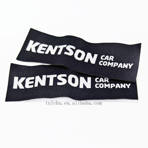 Étiquette tissée haute densité <span class=keywords><strong>nom</strong></span> de marque personnalisé Logo vêtement Textile cou étiquettes tissées étiquettes pour vêtements - Product Image 3