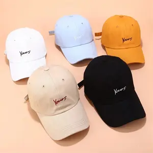 High Quality Cotton Caps And Hats Men Custom Embroidery 6 Panel Dad Hat