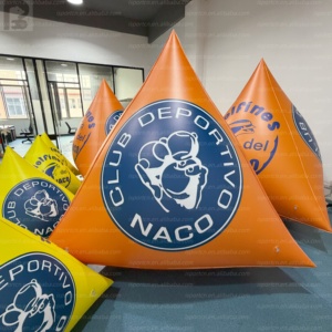 Boya Inflable Triangular de 1m, 2m, 3m con Logotipo Personalizado, para Carreras Acuáticas, Activación Deportiva y Competiciones de Natación - Product Image 2