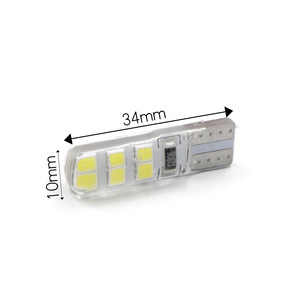 Car T10 silicone light <b>bulb</b>, W5W, 194 x 168, parking light, reading light, retrofit <b>bulb</b>, white 12V. - Product Image 4