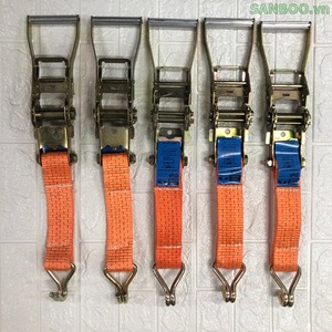 5 Ton Heavy-Duty Cargo Lashing <b>Ratchet</b> Tie 5 cm Wide High-Strength Secure Polyester <b>Strap</b> Reliable Load Tie-Down - Product Image 4