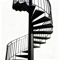 Escalier en colimaçon moderne en métal, sur mesure, intérieur/extérieur, en acier galvanisé, escaliers rotatifs, décoration de villa et de maison