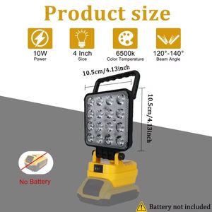 Projecteur LED 18V Li-ion pour Makita, en aluminium, étanche, pour extérieur, camping et solutions d'éclairage d'urgence - Product Image 3