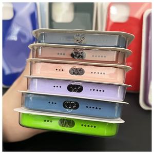 Cover Originale per <span class=keywords><strong>Cellulare</strong></span> in Microfibra Antiurto con LOGO in Silicone Liquido per Apple iPhone 14 13 12 Plus Pro Max - Product Image 4