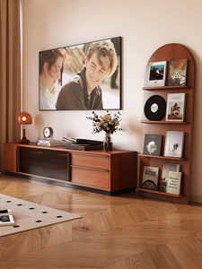 Étagère d'angle antique couleur <span class=keywords><strong>teck</strong></span> avec étagères <span class=keywords><strong>en</strong></span> buis, murale, pour salon, chambre à coucher, chevet, <span class=keywords><strong>en</strong></span> bois massif - Product Image 5