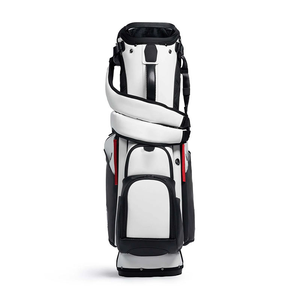 Оптовая продажа, роскошная кожаная сумка-стойка для гольфа, на заказ, 6/14 судно-призрак, легкая сумка для гольфа - Product Image 2