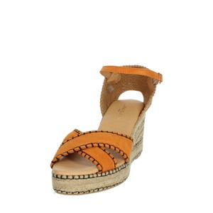 Sandali con zeppa Serraje 1043 Beige - Product Image 6