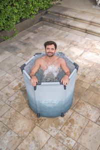 Baignoire de récupération sportive pliable en acier et PVC 6002K, nouvelle arrivée, 90 cm x 80 cm, pour adultes, accessoire de bain, 253L, <span class=keywords><strong>SPA</strong></span>, boîte couleur - Product Image 6