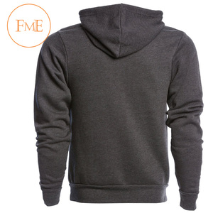 Sweat à capuche de haute qualité 100% coton polaire pour hommes OEM motif solide personnalisé grande taille caractéristique anti-rétrécissement d'hiver - Product Image 3