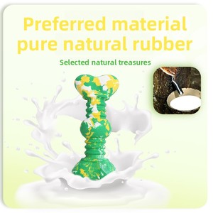 Jouet à mâcher pour chien personnalisé, saveur originale, explosion de saveurs, résistant aux morsures, nettoyage des dents, caoutchouc naturel, forme d'os, pour mâcher et broyer - Product Image 4