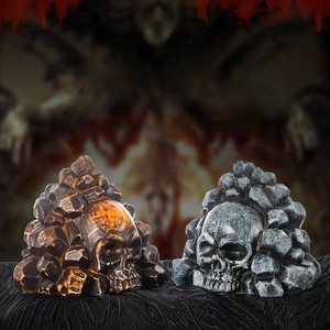 Sifflet de mort en céramique avec cadre en pierre, sifflet hurlant, accessoire effrayant pour Halloween, sifflet tribal ancien pour enfants - Product Image 3