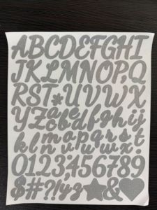 1-inch Self-Adhesive Waterproof Vinyl Sticker Glittering Silver Onions Design UV Coated Custom Made Rectangular <b>Gift</b> Craft Decor - Product Image 6