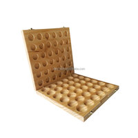 Boîtes à souvenirs en pin avec charnières et fermoirs dorés, Organisateur de dosettes de café K-Cup en bois avec LOGO doré gravé, Boîte de rangement pour dosettes de café, Support organisateur de thé